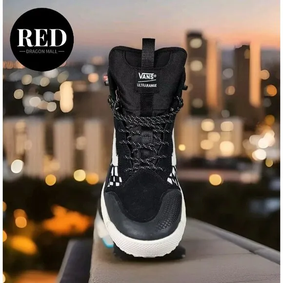 Vans UltraRange EXO Hi GORE-TEX® MTE-2 Black Warped Check Sneakers - Men’s 9.5
