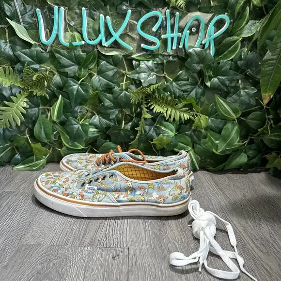 VANS x Disney Toy Story Authentic Sheriff Woody Denim Shoes MENS 8.5 ANDY RARE