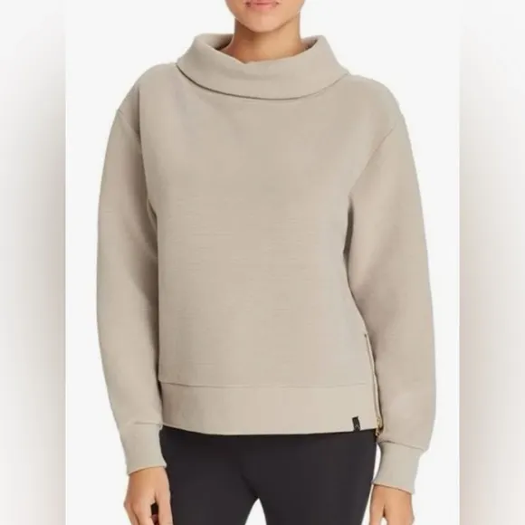 Varley Simon Women's Ribbed Side-Zip Sweater Size M