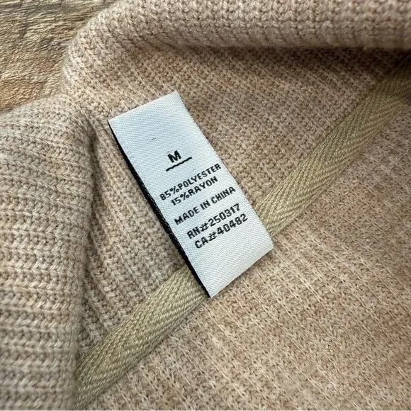 Varley Simon Women's Ribbed Side-Zip Sweater Size M