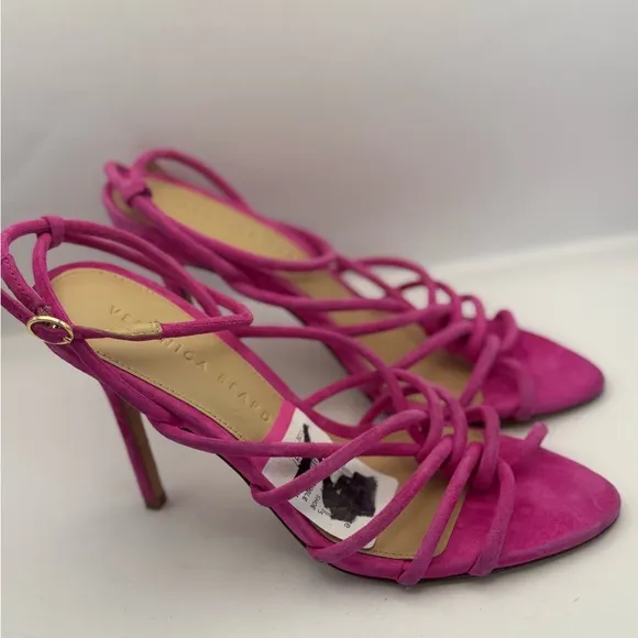 Veronica Beard Women’s Size 6 Aneesha Fuchsia Pink Suede Heels