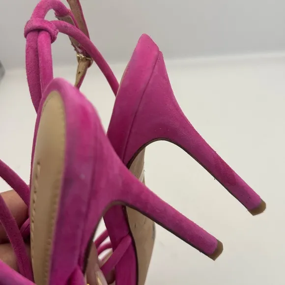 Veronica Beard Women’s Size 6 Aneesha Fuchsia Pink Suede Heels
