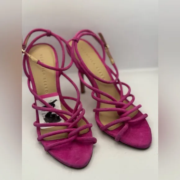 Veronica Beard Women’s Size 6 Aneesha Fuchsia Pink Suede Heels
