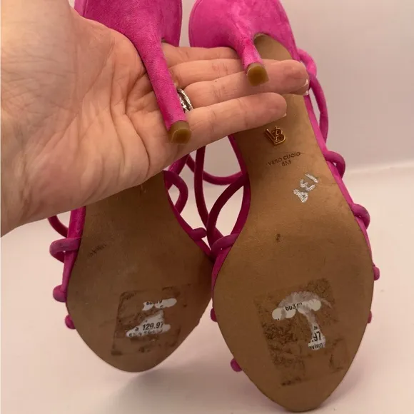 Veronica Beard Women’s Size 6 Aneesha Fuchsia Pink Suede Heels
