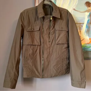 Versace Collection Sz 46 Men's Cotton Blend Jacket Brown Lined