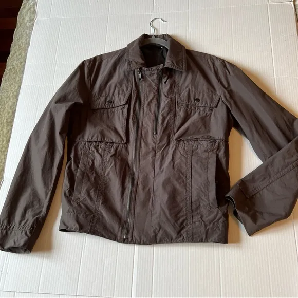 Versace Collection Sz 46 Men's Cotton Blend Jacket Brown Lined
