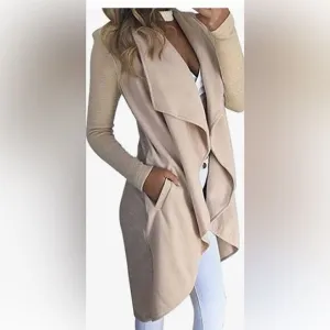 Very classy White Flutter long coat/ Cardigan