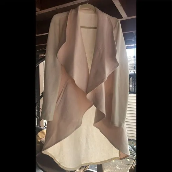 Very classy White Flutter long coat/ Cardigan