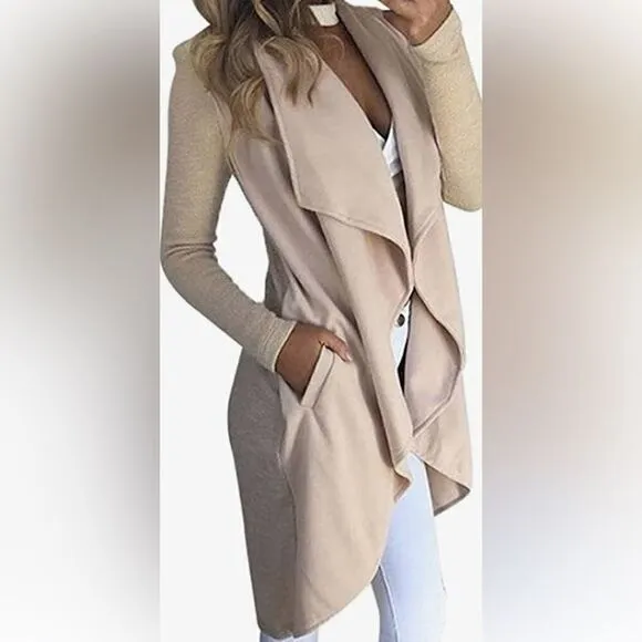Very classy White Flutter long coat/ Cardigan