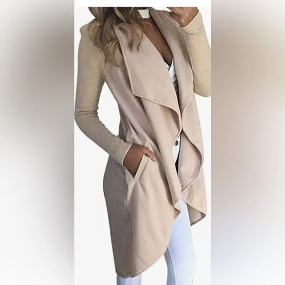 Very classy White Flutter long coat/ Cardigan