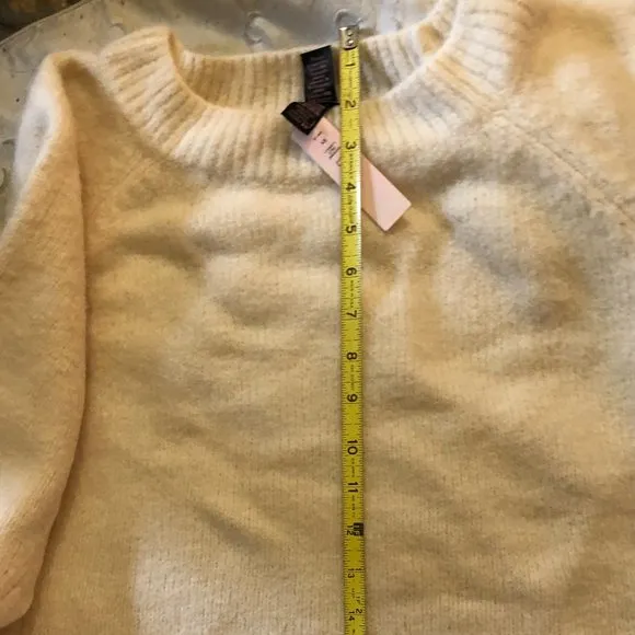Victoria's Secret Cream Crew Neck Cozy Sweater