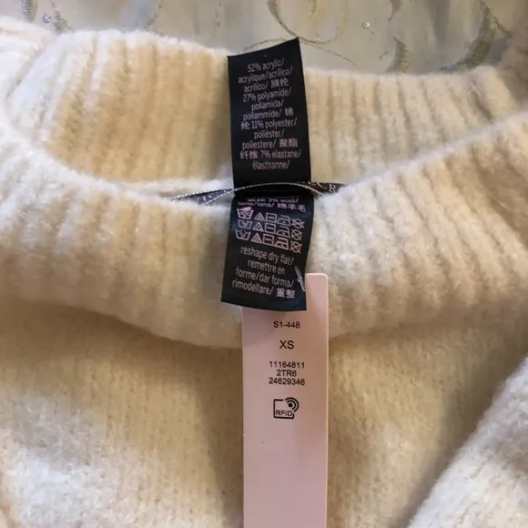 Victoria's Secret Cream Crew Neck Cozy Sweater