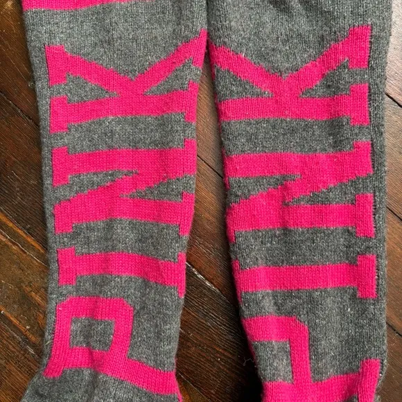 Victoria's Secret PINK Gray and Pink Tall Boots