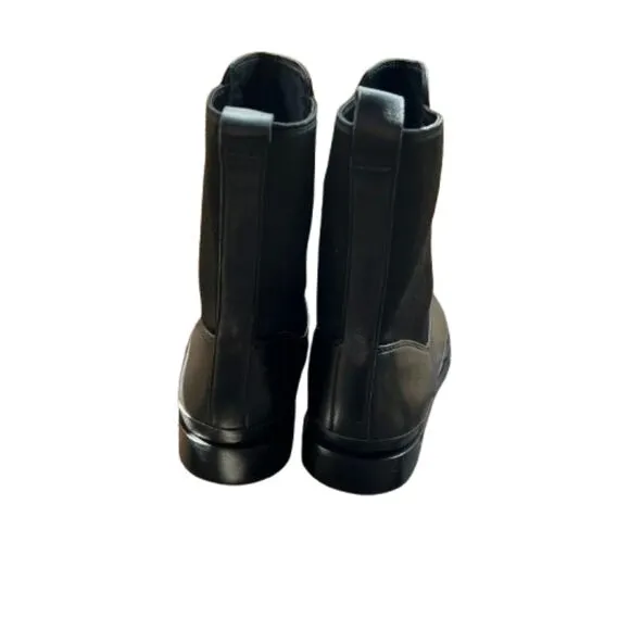 Vince Black Leather Chelsea Cecyl Stretch Booties Size 9.5M