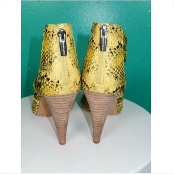 Vince Camuto Alsandra Snakeskin Caged Sandals Shoe