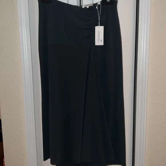 Vince Camuto Dark Green Midi Skirt