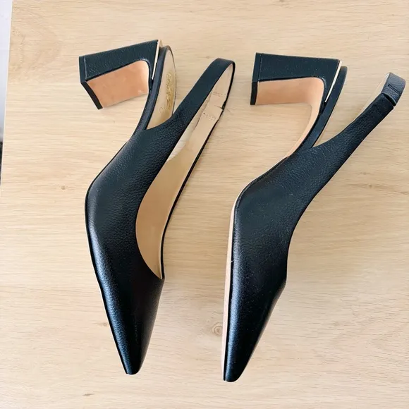 Vince Camuto Elegant Black Slingback Heels Size 10