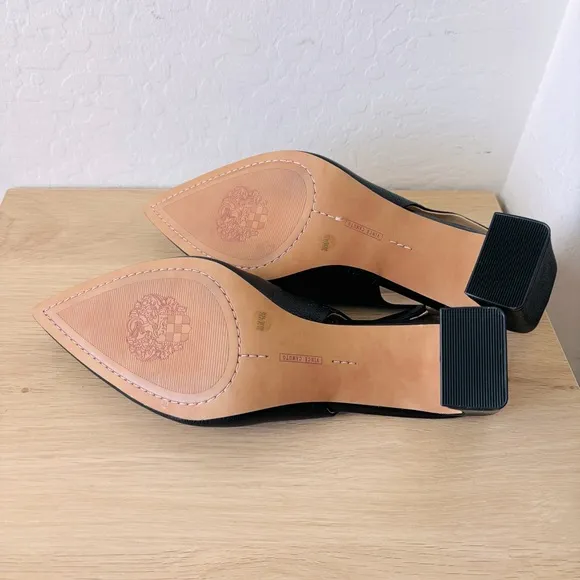 Vince Camuto Elegant Black Slingback Heels Size 10