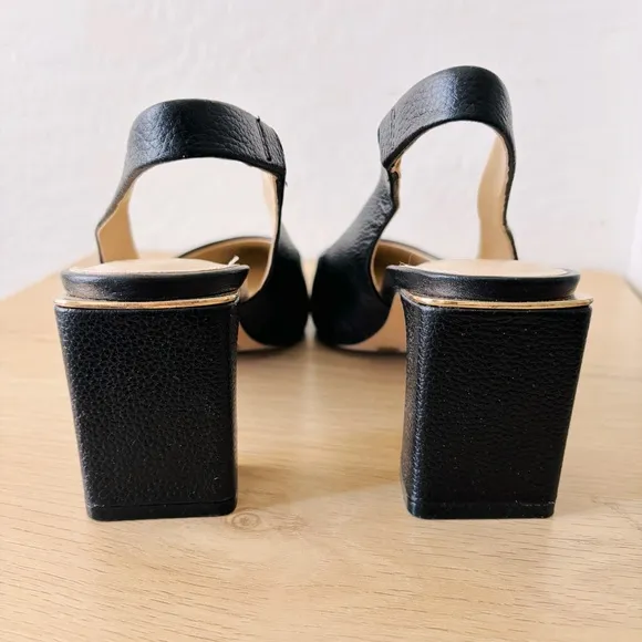 Vince Camuto Elegant Black Slingback Heels Size 10
