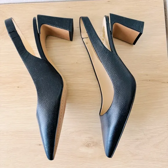 Vince Camuto Elegant Black Slingback Heels Size 10