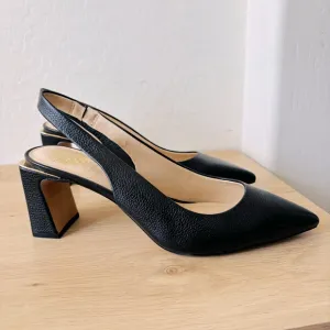 Vince Camuto Elegant Black Slingback Heels Size 10