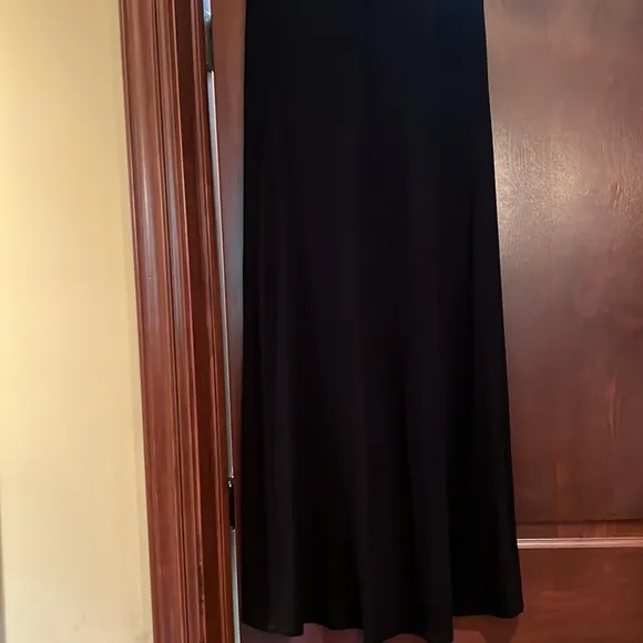 Vince Camuto long skirt with pleat detail at waist and shirt skirt under…
