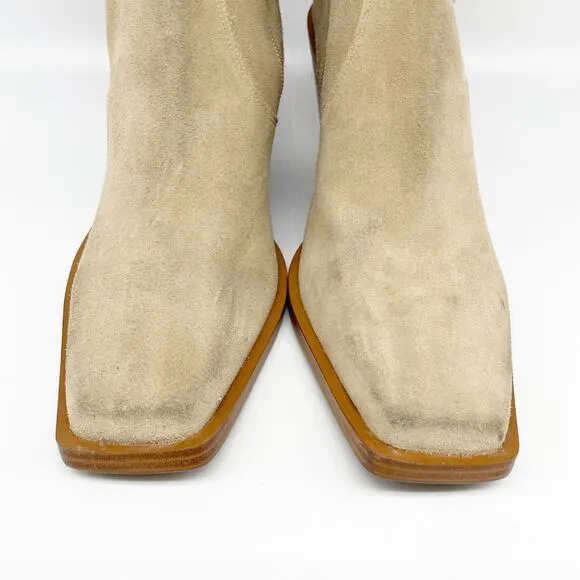 Vince Camuto Women's Afelia Knee High Boots Tortilla Suede Size 10M