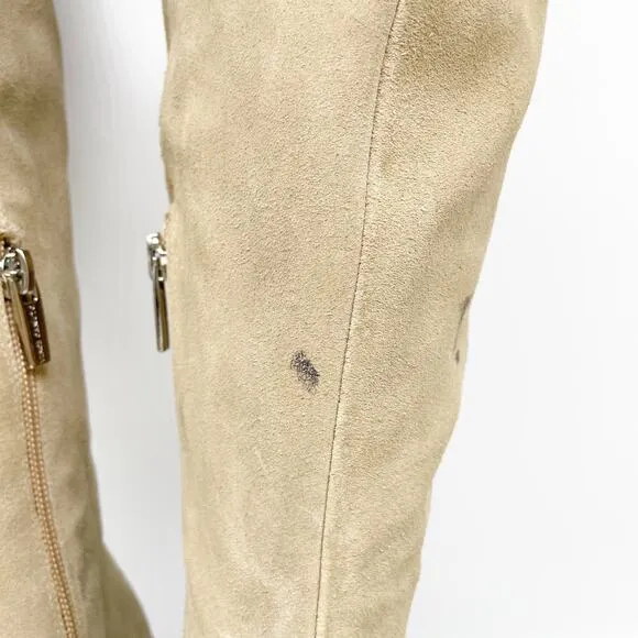 Vince Camuto Women's Afelia Knee High Boots Tortilla Suede Size 10M