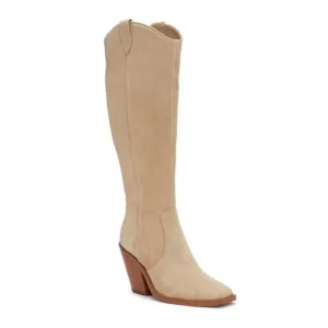 Vince Camuto Women's Afelia Knee High Boots Tortilla Suede Size 10M