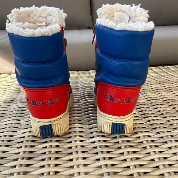 VINTAGE 1995 Fisher Price Classic Collection Kids Faux Fur Boots