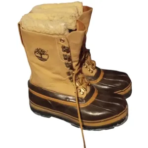 Vintage 80's Timberland Sherpa Lined Duck Snow Boots Men's Size 7 Gorpcore