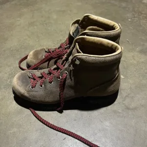 Vintage 80s Vasque Brown Leather Chukka Hiking Boots 6