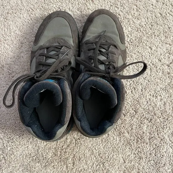 Vintage 90s Nike Caldera Hiking Boots Suede Black Brown Blue High Top Gorp Sz8.5