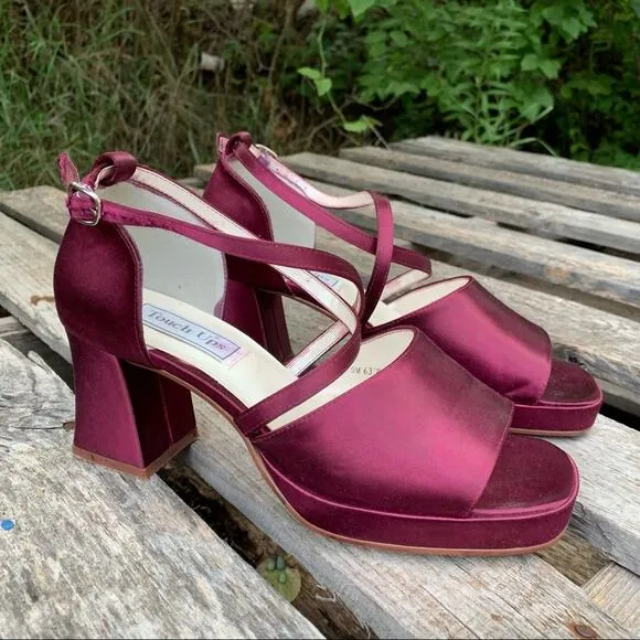 Vintage 90s Touch Ups dyed chunky heel platforms