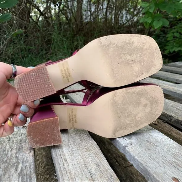 Vintage 90s Touch Ups dyed chunky heel platforms