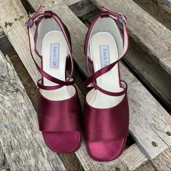 Vintage 90s Touch Ups dyed chunky heel platforms