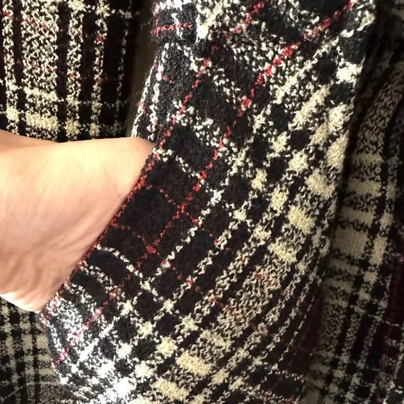 Vintage BCBG MAX AZRIA Tie Front Wool Blend Coat size S