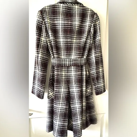 Vintage BCBG MAX AZRIA Tie Front Wool Blend Coat size S