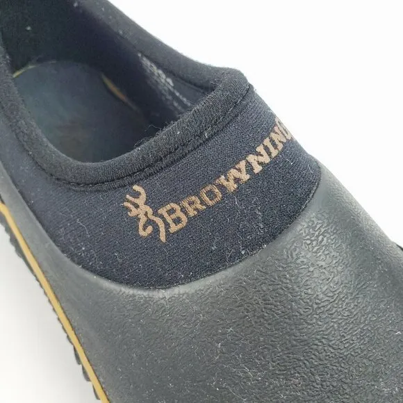 Vintage Browning Women's Black Muck Boots Ankle Boots Slip On Size 5M EVC