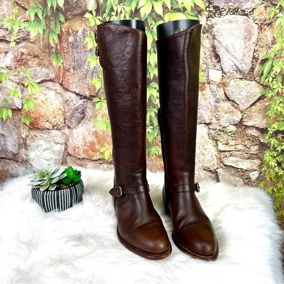 VINTAGE FRYE Tall Brown Riding Boots, 6M