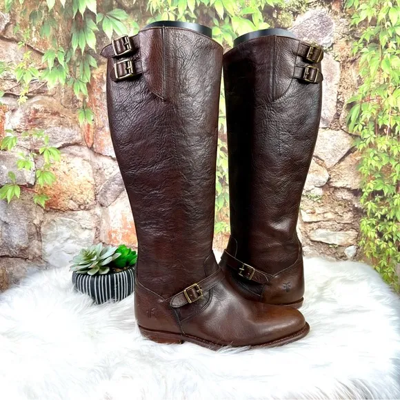 VINTAGE FRYE Tall Brown Riding Boots, 6M