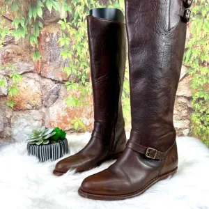 VINTAGE FRYE Tall Brown Riding Boots, 6M