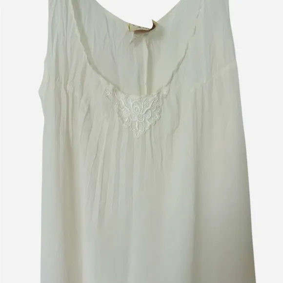 Vintage G. S. Towson &amp; Co. Cream long camisole dress /nightgown Sz M/L