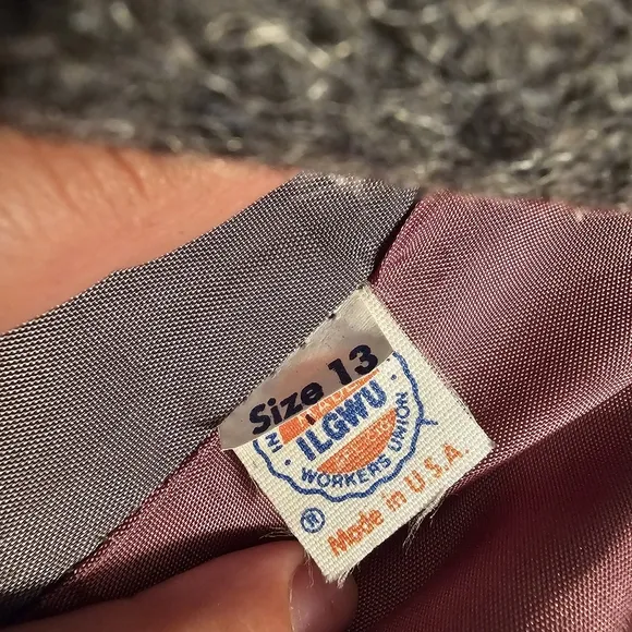 Vintage Gray Wool Coat size 13