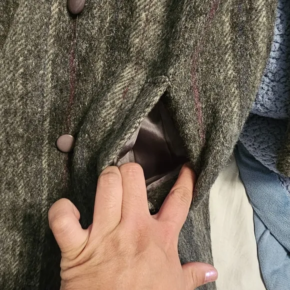 Vintage Gray Wool Coat size 13