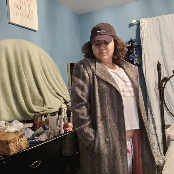 Vintage Gray Wool Coat size 13