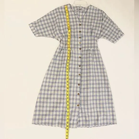 VINTAGE handmade plaid country farm dress.