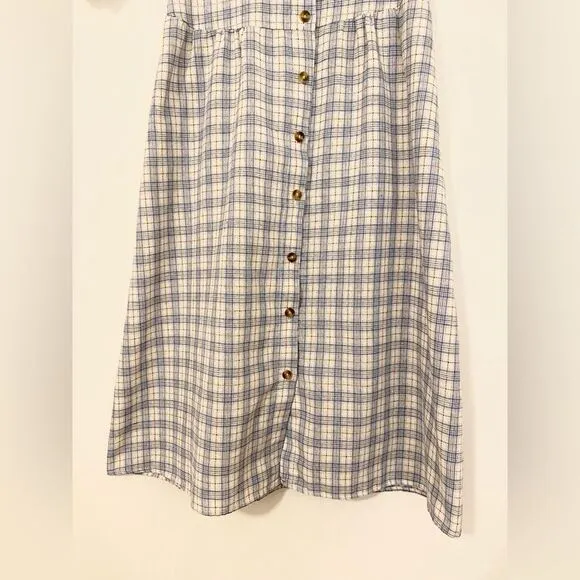 VINTAGE handmade plaid country farm dress.