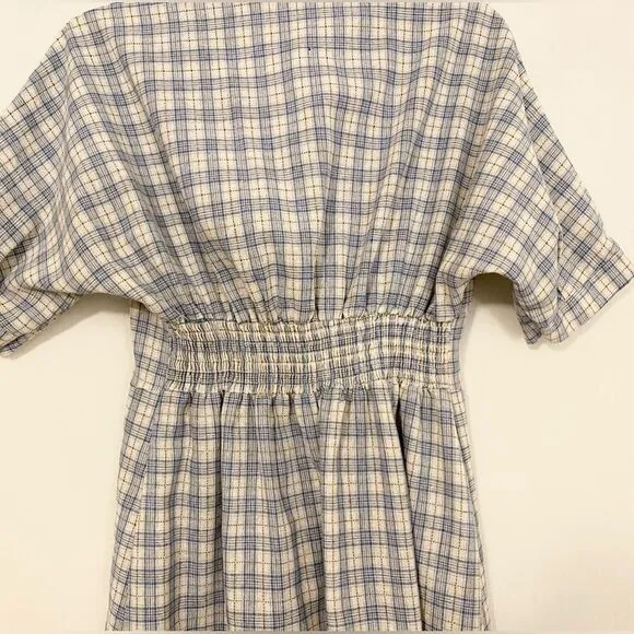 VINTAGE handmade plaid country farm dress.