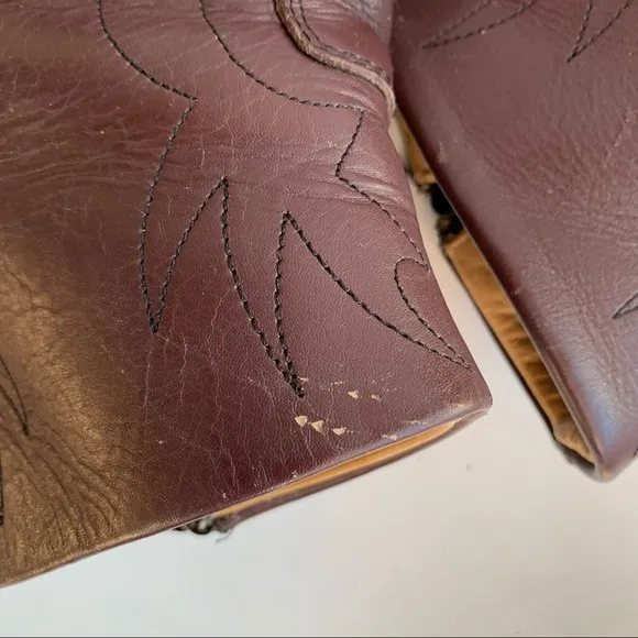 Vintage Long Haul Brown Leather Boots SZ 11M Made in USA